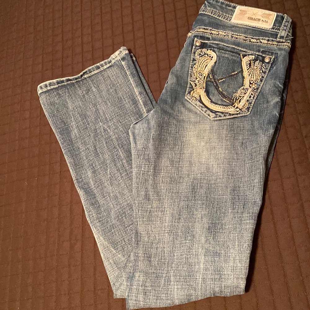 Grace boot cut jean EUC